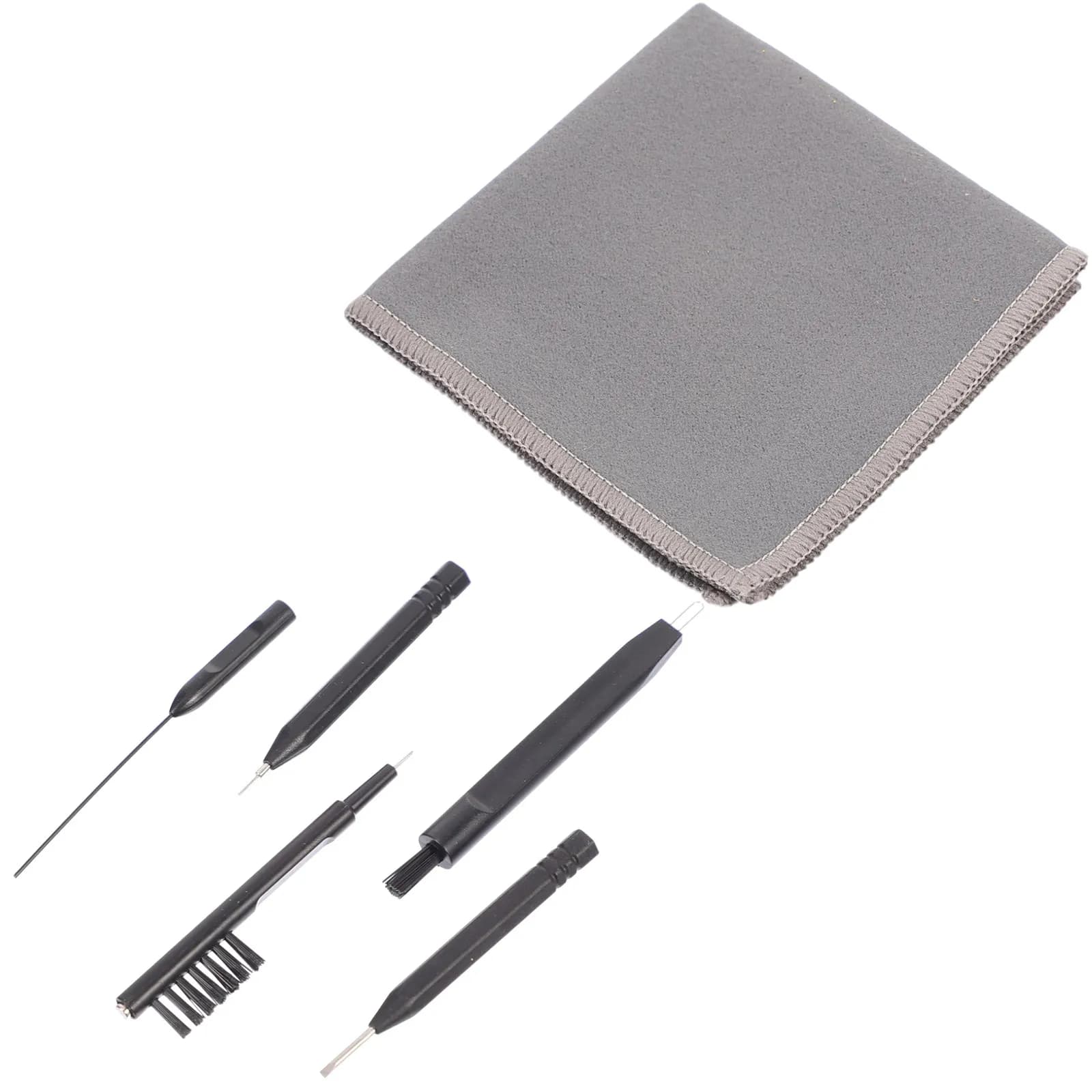 6Pcs Hearing Aid Cleaning Brush Kit Elegant Simple Design with Multiple Accessories Easy Storage Effective Care for Hearing