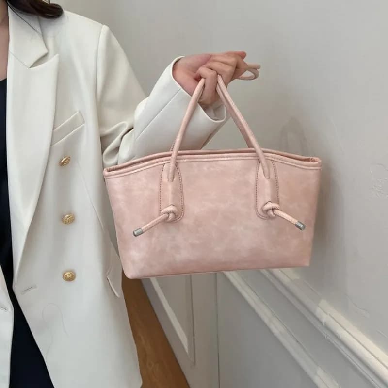 Paris Fashion Diaper Bag Women's Luxury Leather Tote Vintage Crossbody Bag Minimalist Designer Large Capacity Iconic