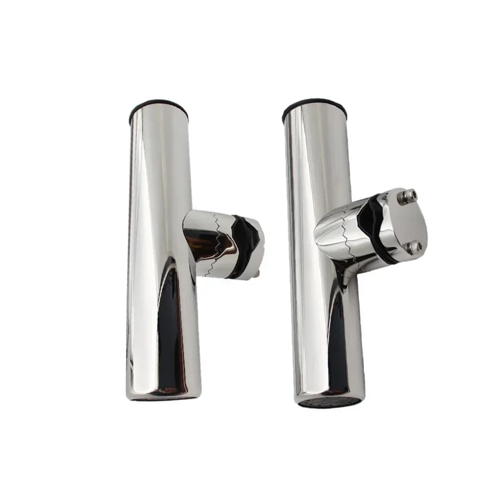 Marine Boat Rod Holder 316 Stainless Steel Fishing Rod Holder Tackle Clamp On Rail Mount Fishing Pole Stand Bracket