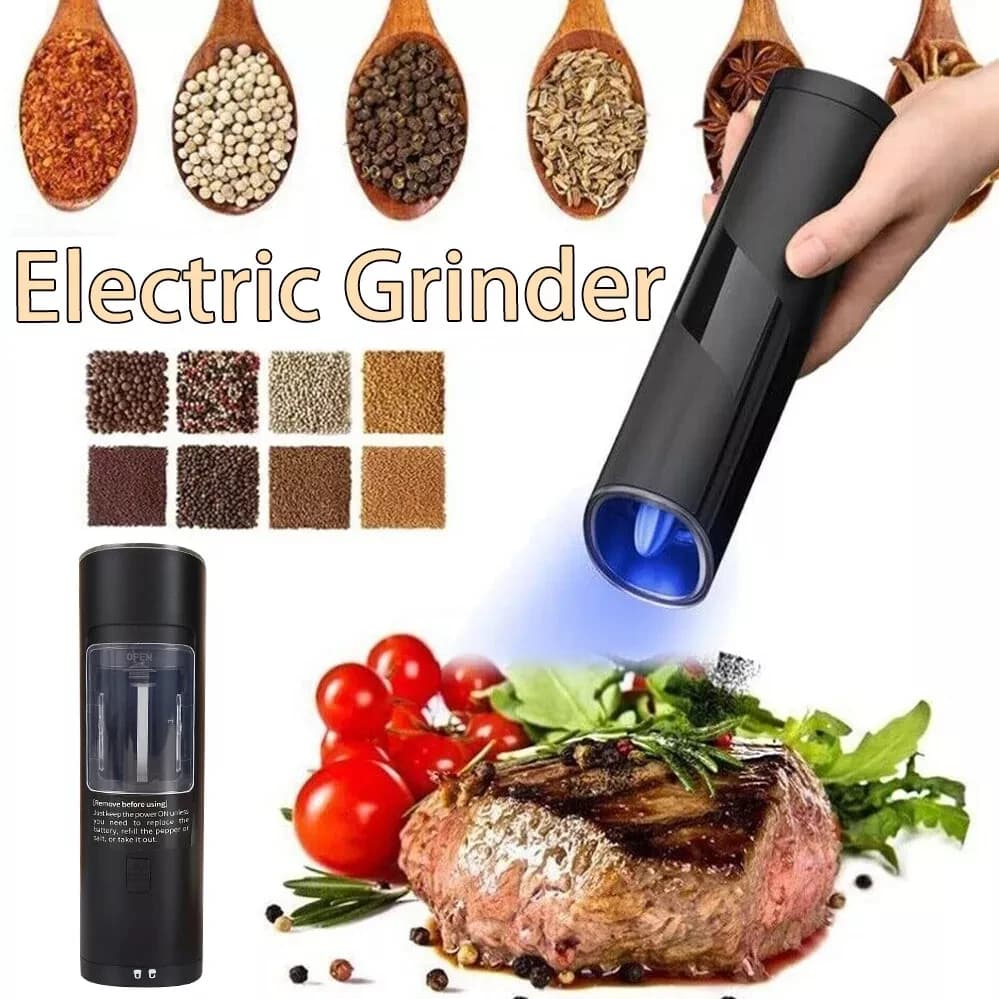 Gravity Pepper Mill Grinder sale Pepper Grinder Set macinapepe elettrico Spice molinillo de pimienta a batteria