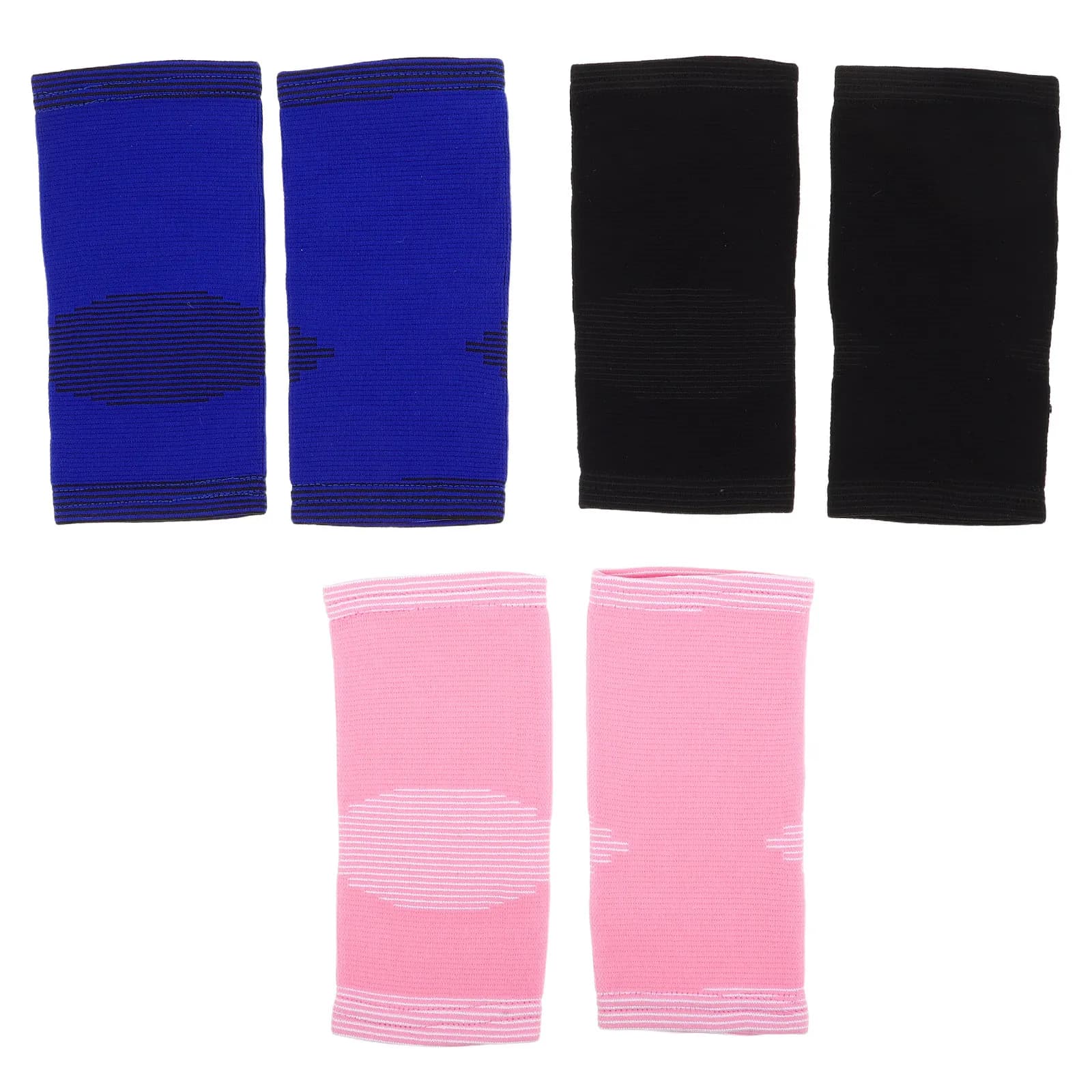 Set di protezioni per bambini da 6 pezzi, 3 paia di maniche traspiranti in nylon per caviglie, per calcio, basket, pattinaggio a rotelle, pattinaggio su ghiaccio, hockey
