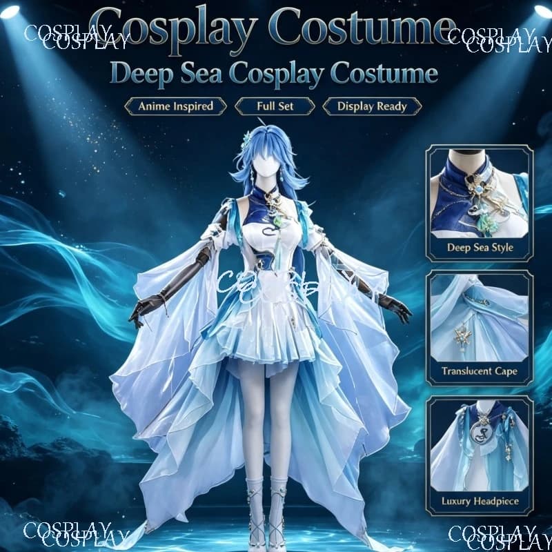 Women Anime Game Costume Wig Halloween Carnival Comic Con Wuthering Waves Qingxiao Cosplay Full Set Outfit Round Badge Merch