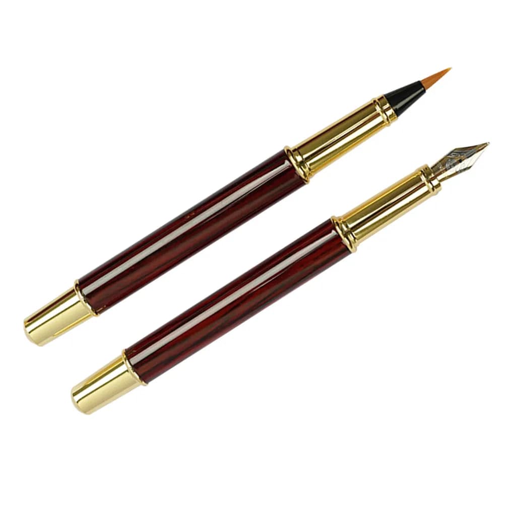 1Set Fountain Brush Pen Kit Calligraphy Pens Set Refillable Reusable Writing Brush Pen for Students Adults Artists Watercolor