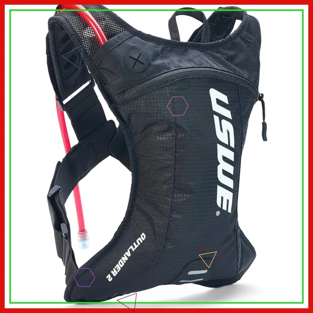 Zaino idrico USWE per trail running e ciclismo, leggero, senza scosse