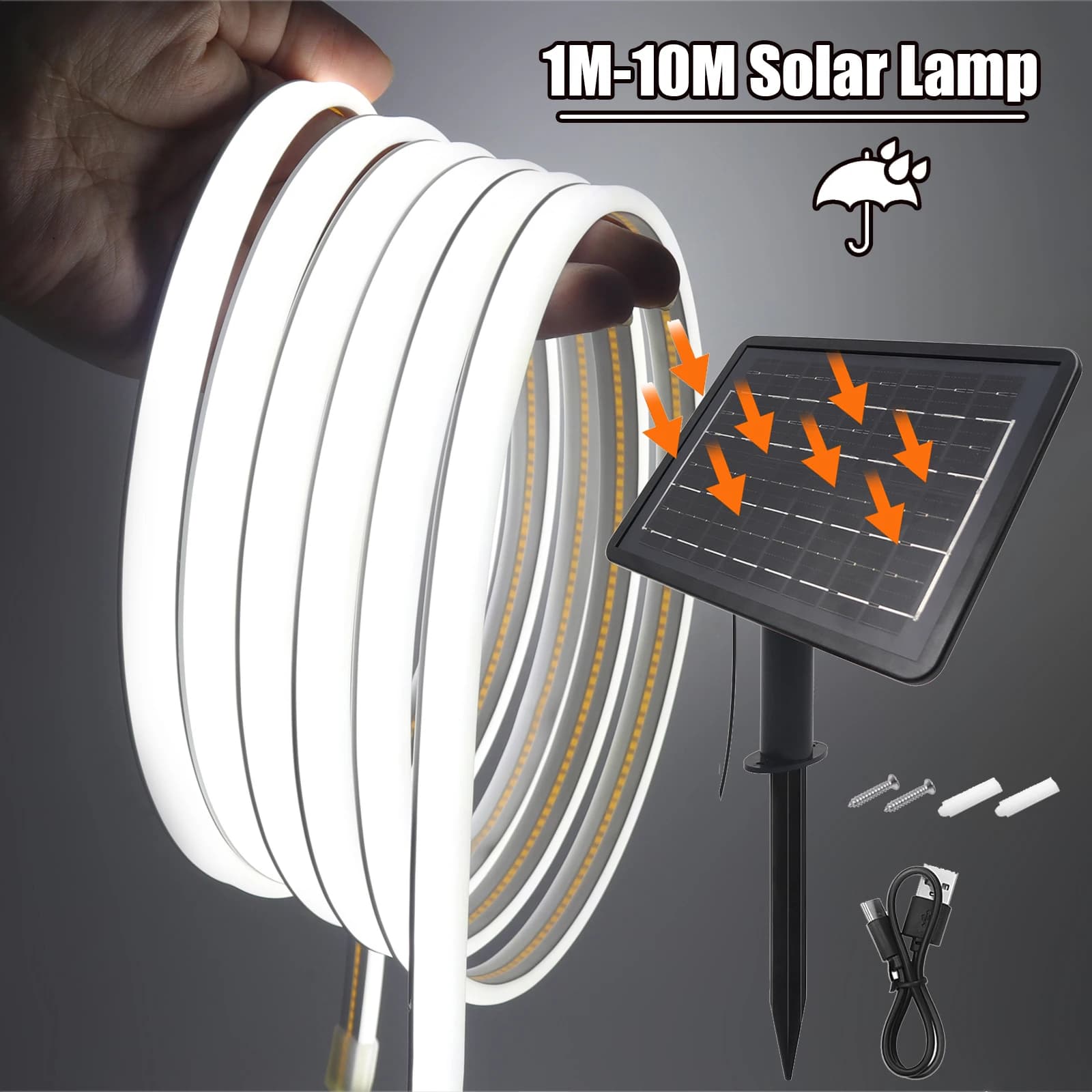 24V 320Leds/M 3000K 4000K 6000K IP67 Waterproof Outdoor Garden Decoration Flexible Ribbon LED Light