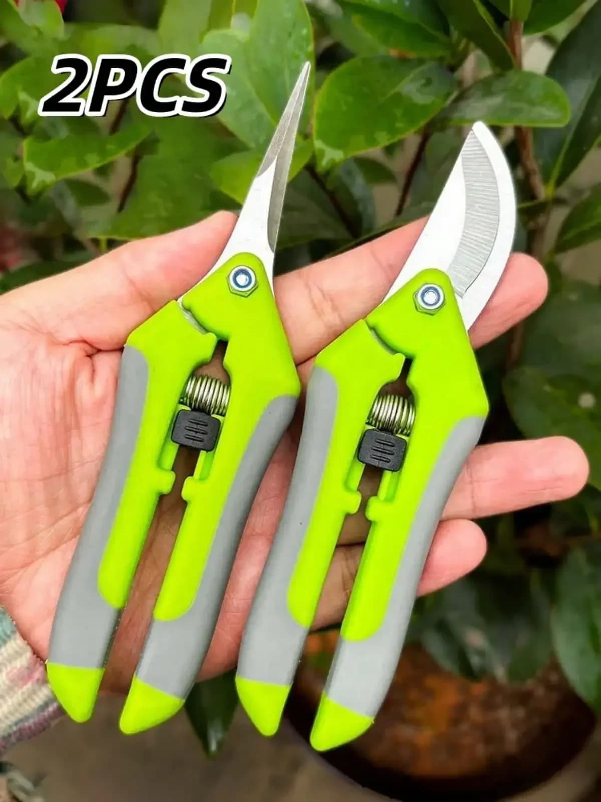 2026 2PCS Garden Pruning Shears, Ideal For Pruning, Grooming & Trimming Branches And Flowers, Pruning Shears For Gardening, Garden Clips For Plants, Bonsai & Fruit Picking