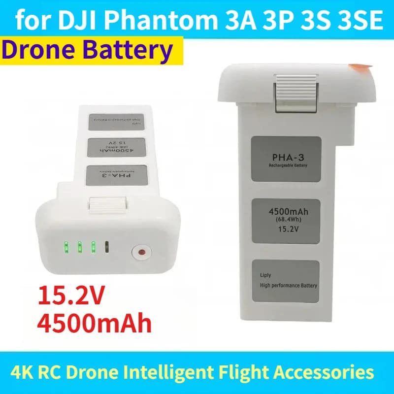 15.2V 4500mAh Drone Battery for DJI Phantom3 4K RC Drone Intelligent Flight Accessories Large Capacity