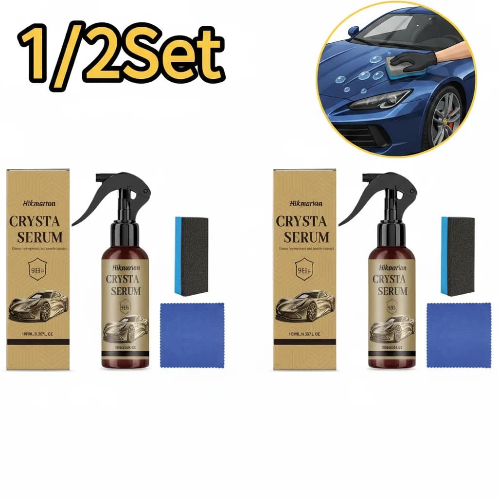 Kit di Rivestimento Ceramico per Auto 1/2 Set, Cera Lucidante per Vernice Auto, Anticorrosione e Impermeabile
