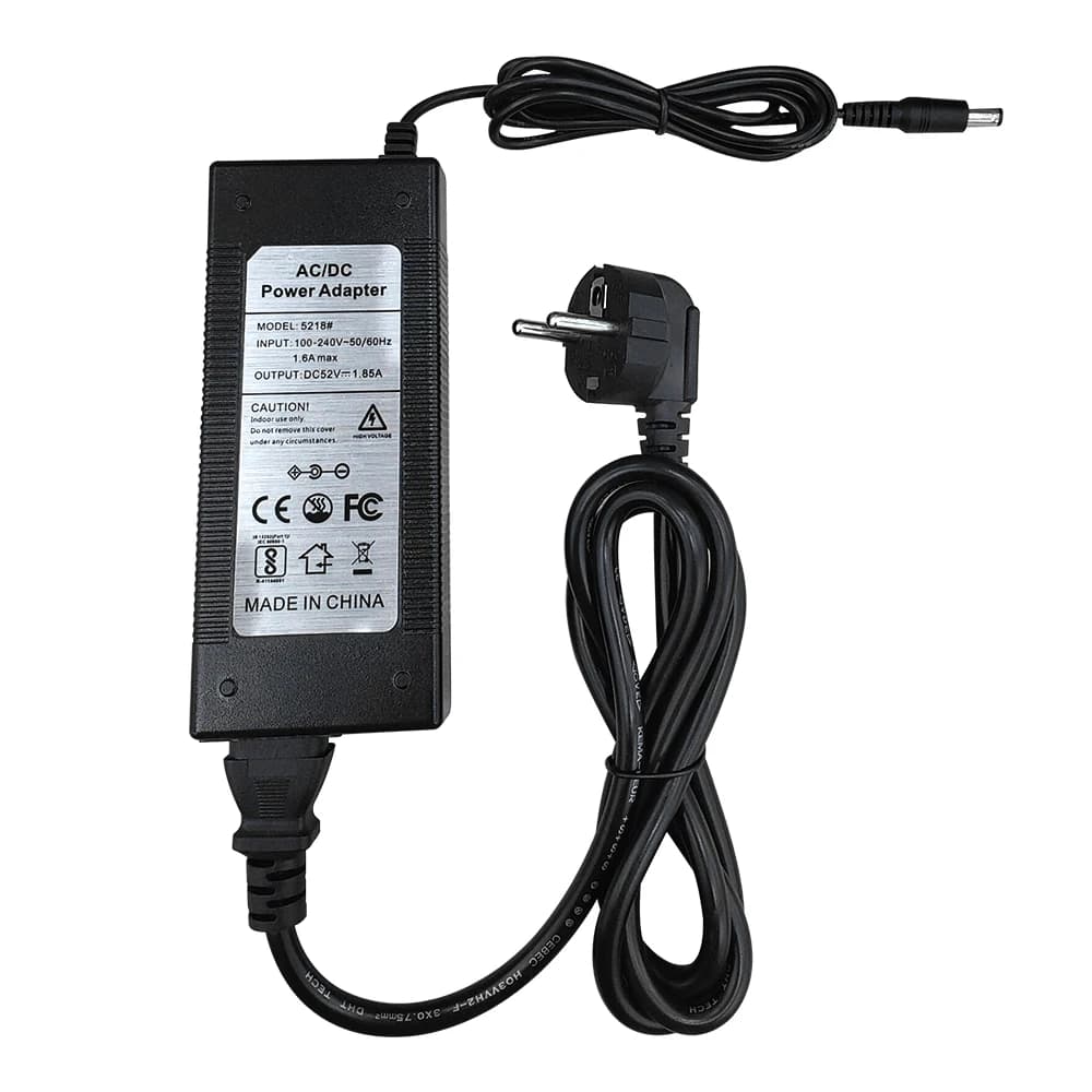 Hiseeu 52V 2.3A Adattatore per caricabatterie Alimentatore AC 100-240V DC EU/AU/UK/US Spina per sorveglianza di sicurezza CCTV POE NVR Registratore