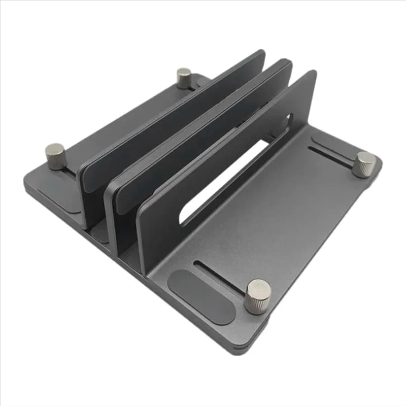 A01E-Staffa da tavolo verticale Supporto per laptop regolabile con doppia clip per professionisti e altri notebook