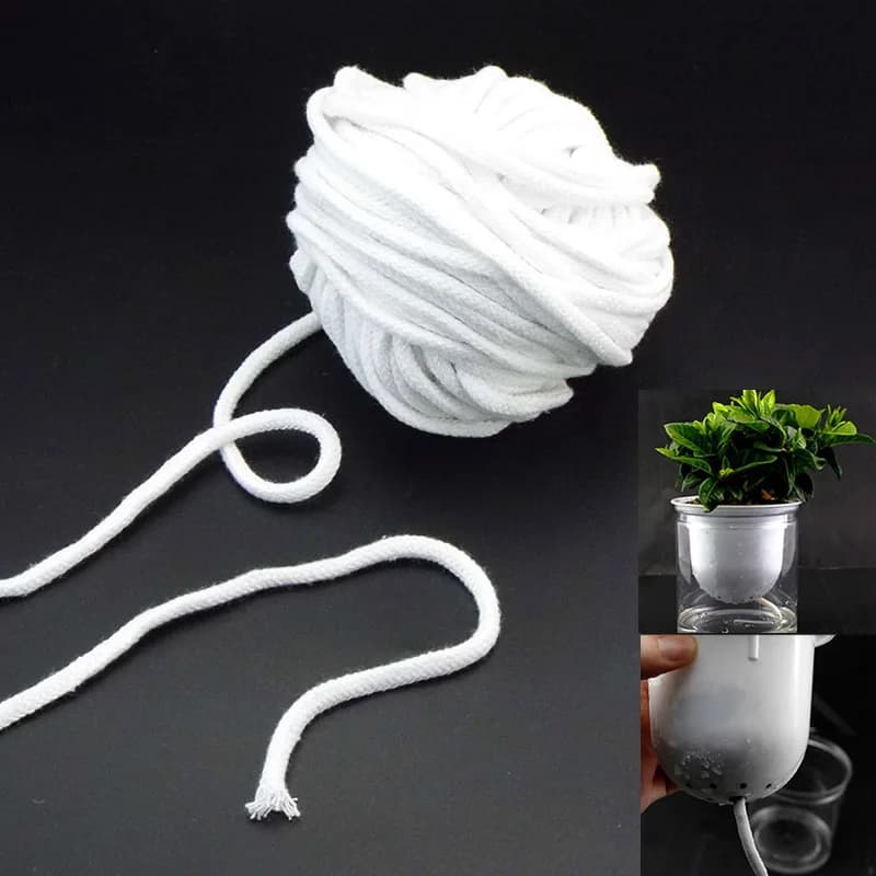 3mm 4mm 5mm self-irrigating cotton corda for slow irrigation, drip system for potted plants and garden planters B4