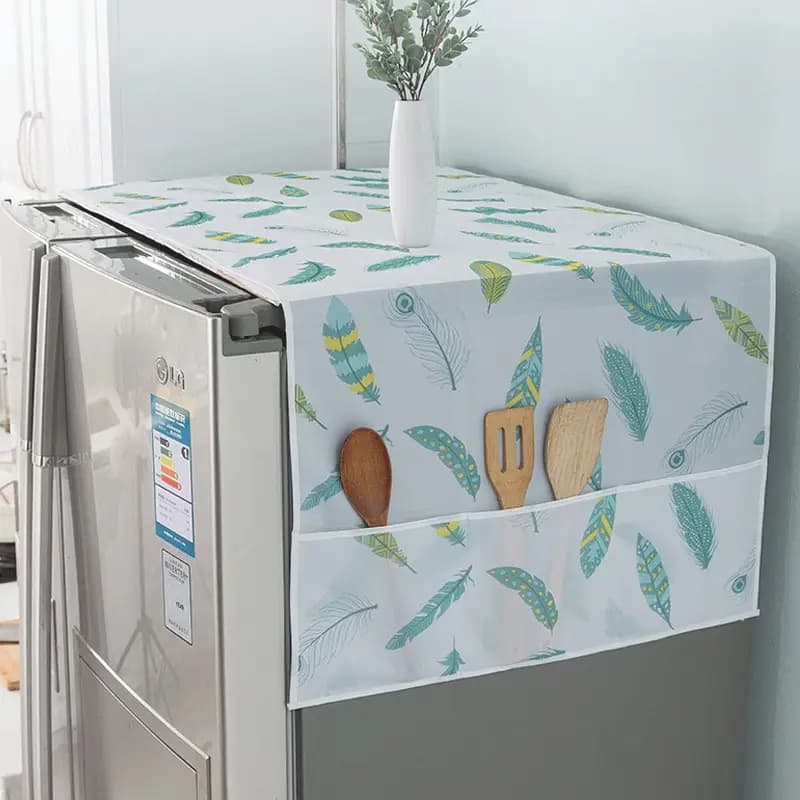 Dust cover for refrigerator with bag printable dust cover for multipurpose washing machine for home use