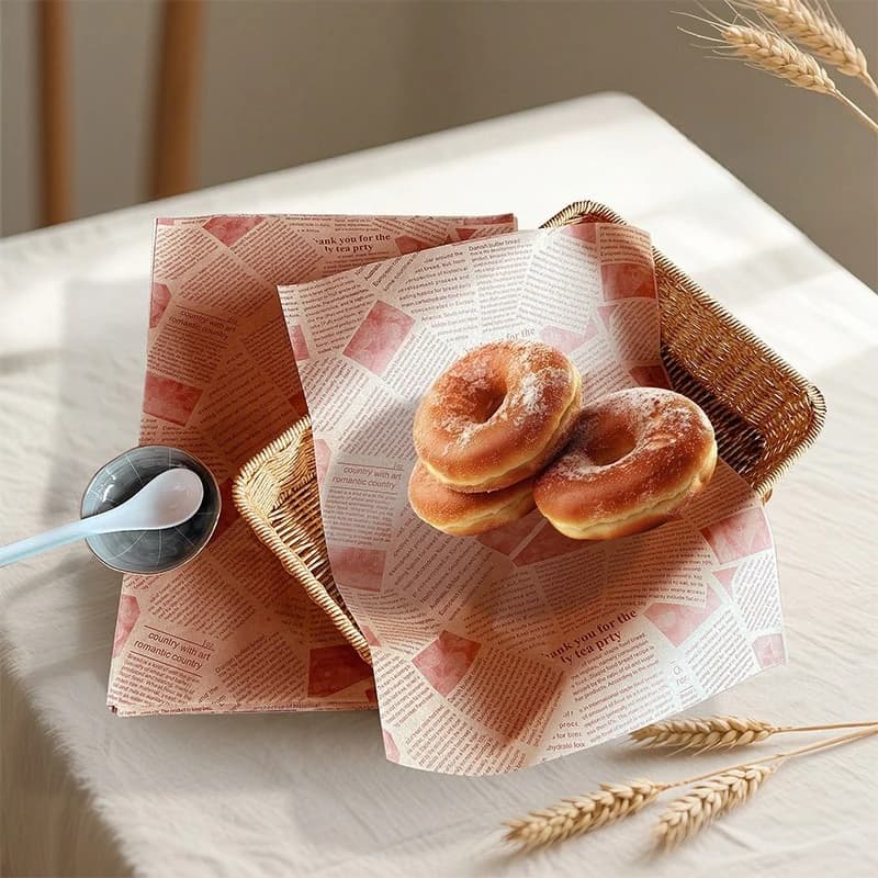 100/1000 Pezzi di Carta Antiolio per Avvolgere Hamburger, Pane, Cibi Fritti, Sandwich, Carta da Forno per Friggitrice ad Aria, Accessori per Piatti