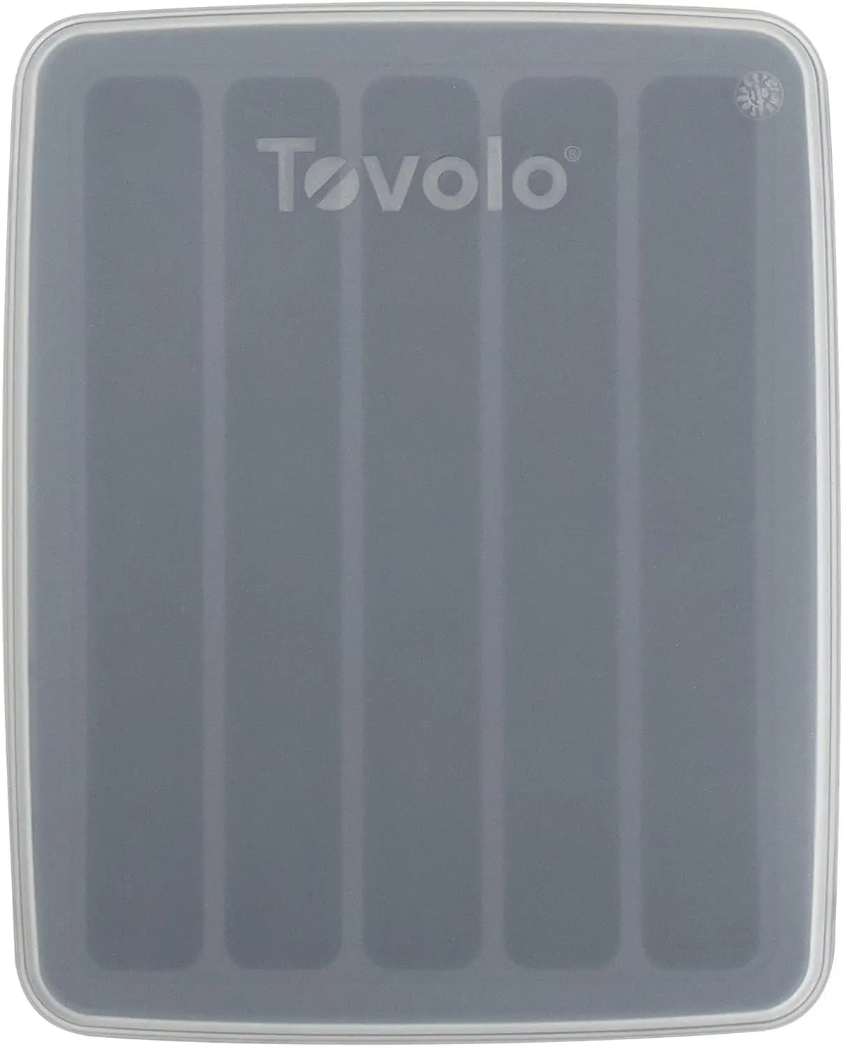 Vassoio per cubetti di ghiaccio per bottiglie d'acqua - 5 tubi per ghiaccio a bastoncino, silicone senza BPA, facile da rilasciare, impilabile con coperchio