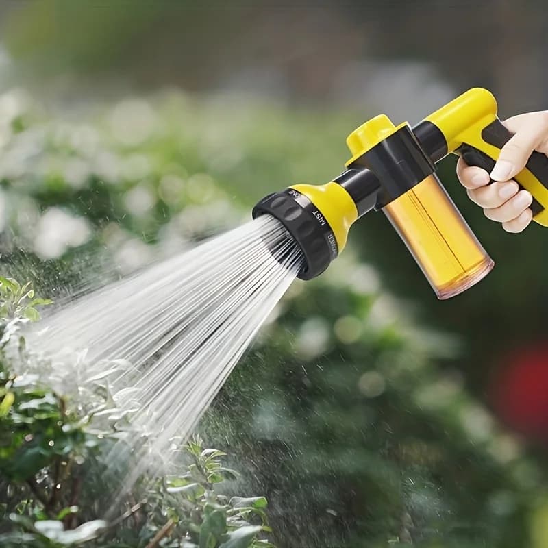 High Pressure Gun for Car Wash, Garden Pipe Nozzle, Multifunctional Irrigation Tool, Powerful Cleaning for Cars and Gardens