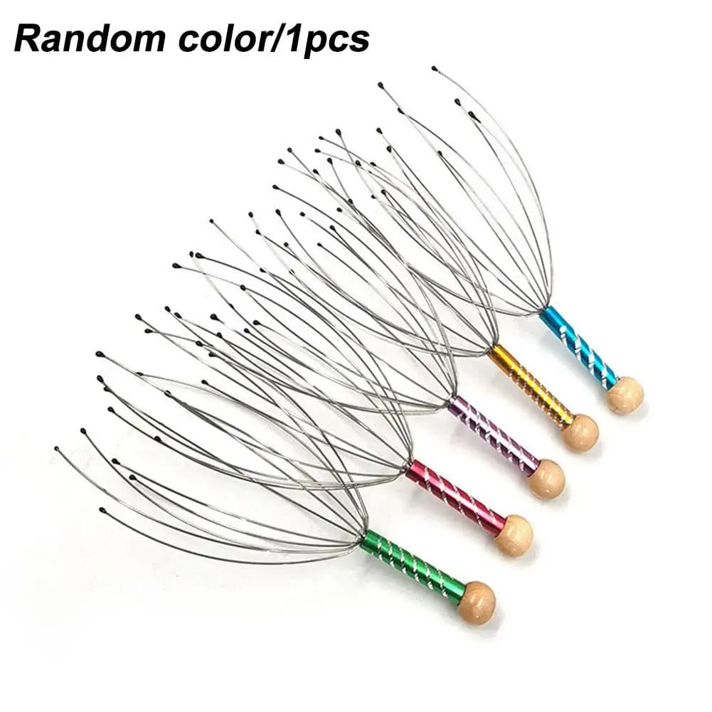 1PC Random Color Pet Massage Claw Head Massager Head Scratching Octopus Scalp Non Soul Extractor Divine Instrument for Extraction