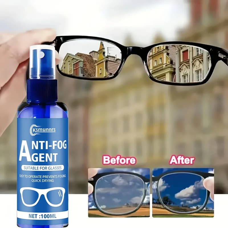 Spray antiappannamento per vetri - Design con ugello semplice, adatto per occhiali, maschere da nuoto, specchi e finestrini auto, facile da usare