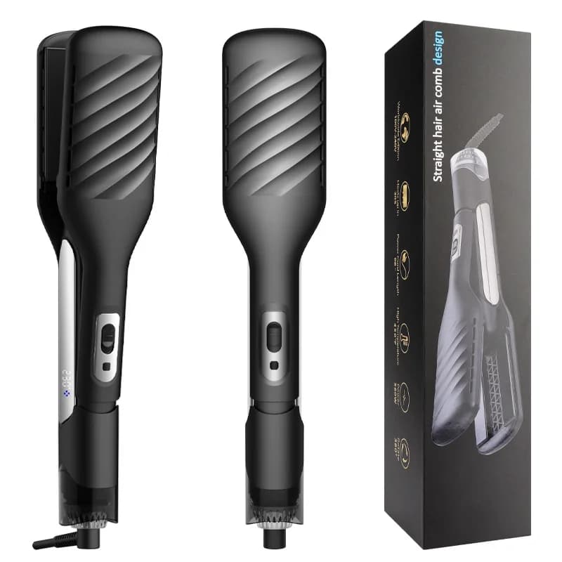 Multifunctional hair plate three in one straight with cross-border dry curls, hair dryer, large wave curling iron