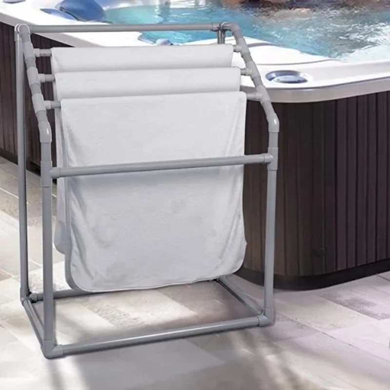 Indoor towel rack for outdoor use, covered door, bathrobe clothing, clothes rack