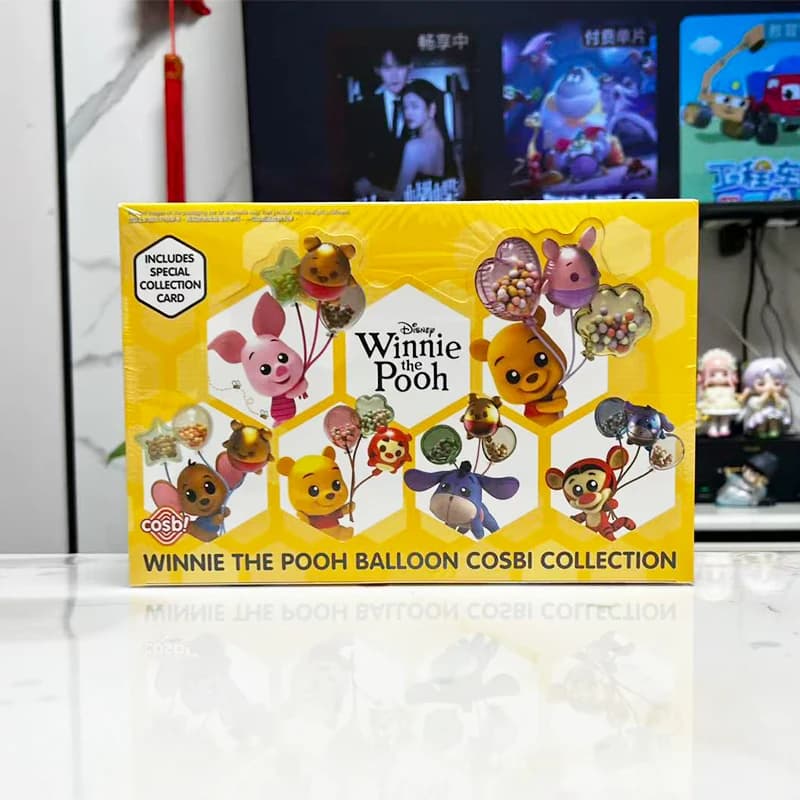 Giocattoli caldi Disney Winnie The Pooh Serie di palloncini Scatola cieca Giocattolo Figura di cartone animato Maialino Roo Eeyore Tigger Raccogliere ornamenti