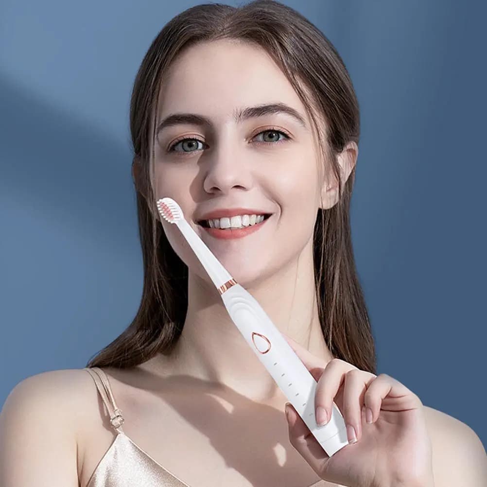 1 set di spazzolini elettrici sonici tre in uno, impermeabili e ricaricabili, per la pulizia orale, la pulizia del viso e lo sbiancamento dei denti