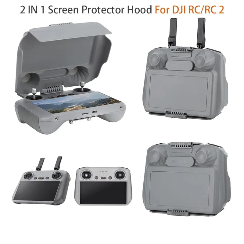 Cappuccio proteggi schermo per DJI RC/RC 2 guscio di protezione parasole con telecomando per DJI Mini 3 Pro/Mavic 3/Mini 4 Pro Air 3 Drone
