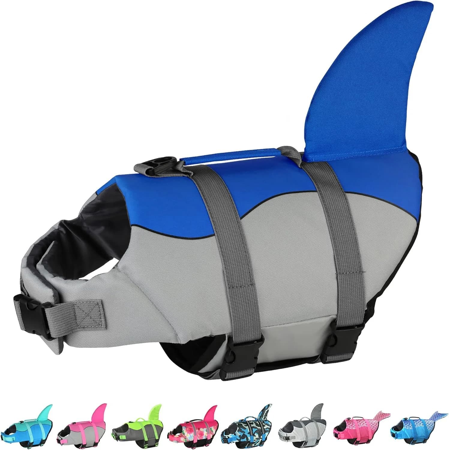 Pet Swimming Life Jacket Safety Vest For Dogs Swim Adjustable in Pool Surfing Drifting Dog Clothes Life Rescue Vest With Tail