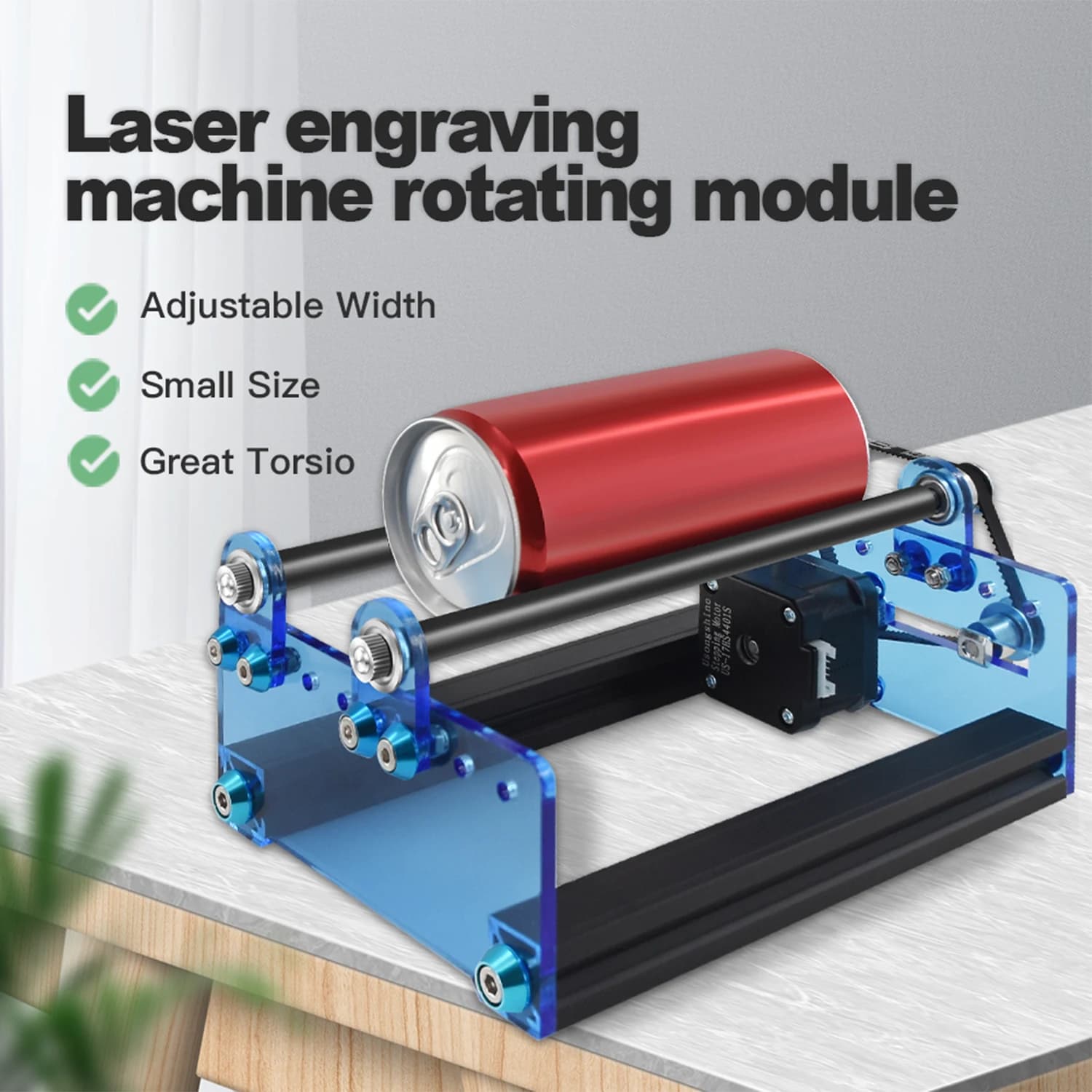 TwoTree Laser Engraver Universal Rotating Roller Asse Y Laser Rotating Rotating 360 Degree Spinning For Incision of Cylindrical Objects
