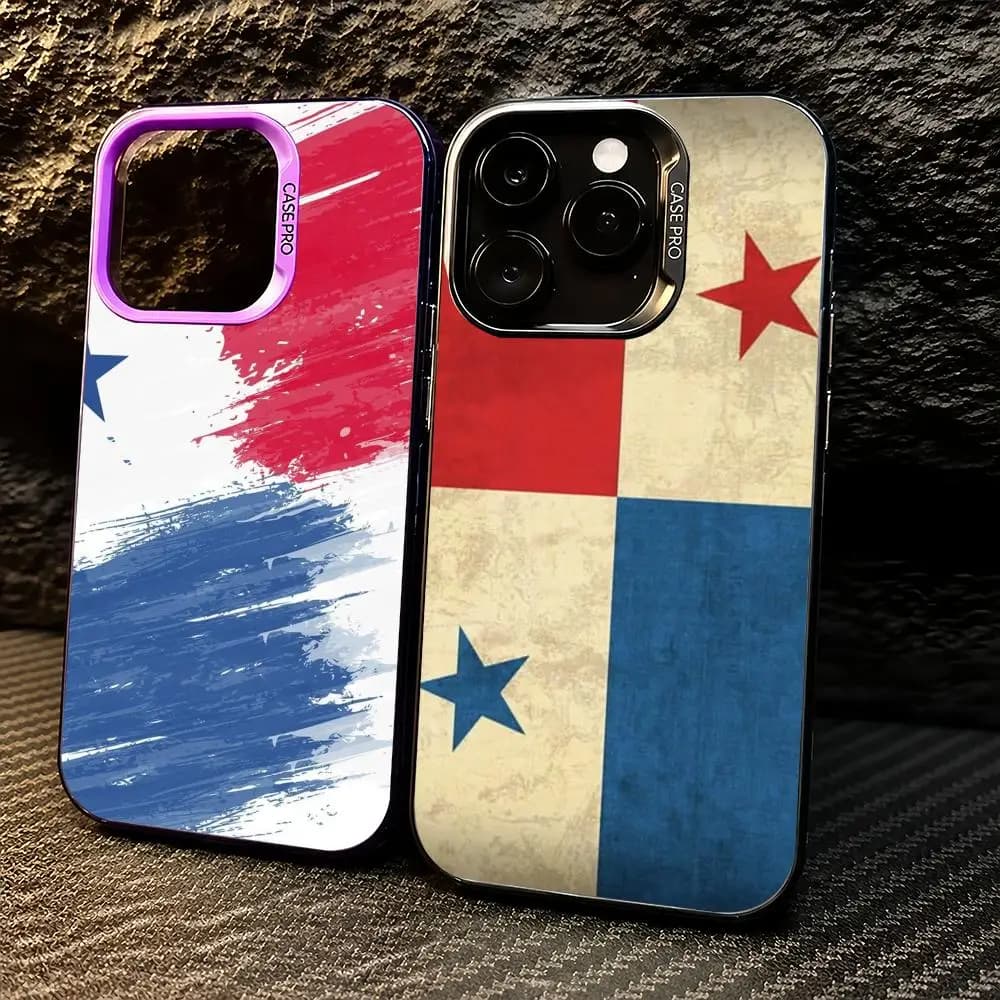 Sports Panama Flag football Phone Case For iPhone 11/12/13/14/15/16/17 Pro Max Color Gradient TPU Case Shockproof Cover