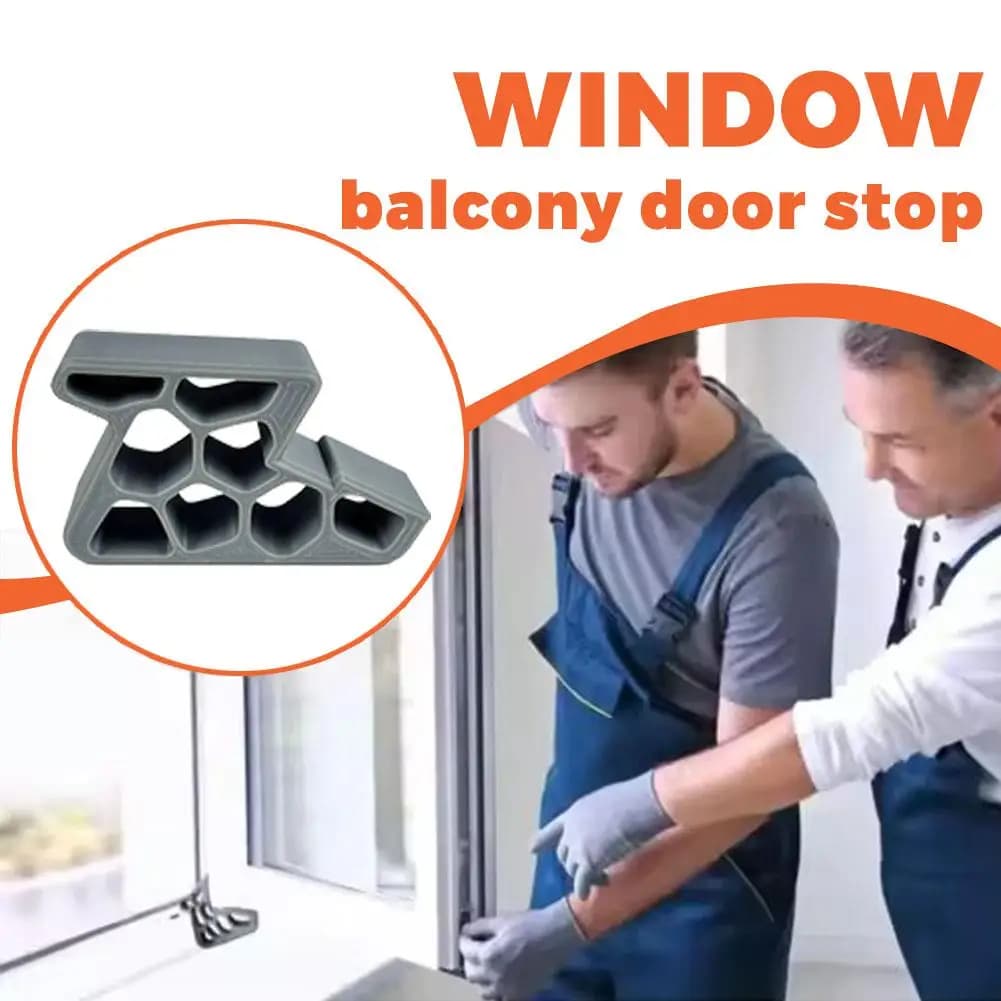 Fermaporta a nido d'ape cavo antiscivolo, ferma finestra, blocco per binario balcone, limitatore anticollisione per casa e ufficio, 1 pz