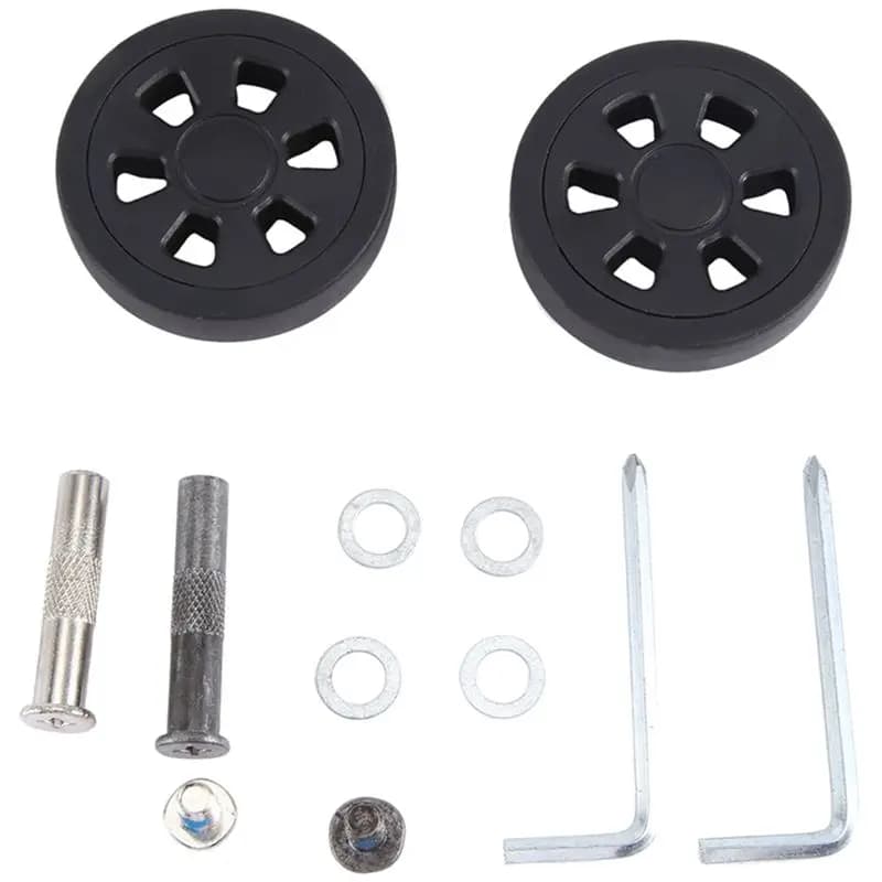 A69e55x13mm Set Of 2 Luggage Wheel Suitcase Replacement Wheels Kit Luggage Suitcase PU Swivel Caster Wheel Bearings Repair Set K