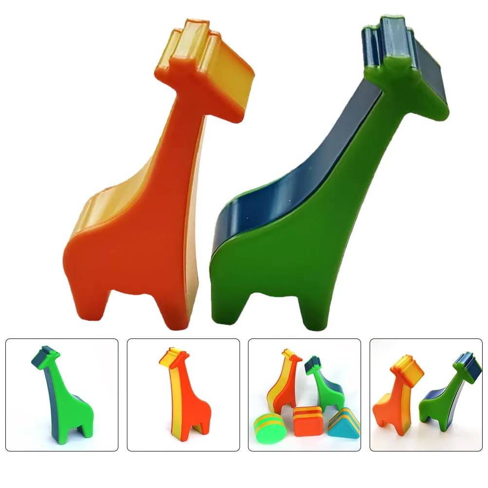 4Pcs Deer Shaped Percussion Shakers Kids Musical Instruments Educational Maracas Early Development Hand Eye Coordination