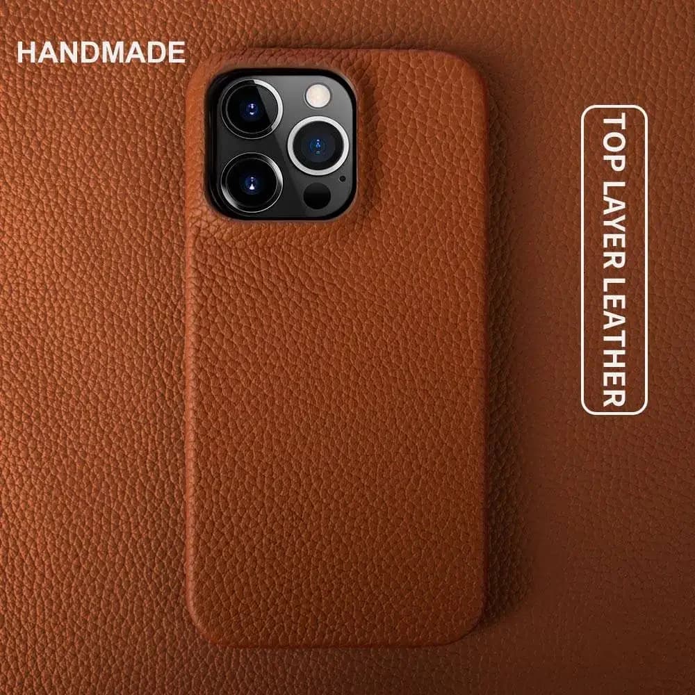 Per iPhone 14 Pro Max Custodia di lusso in vera pelle Cover Business Custodie per telefoni Cover posteriore per iPhone 13 15Pro 11 12 XR XSMax Coque