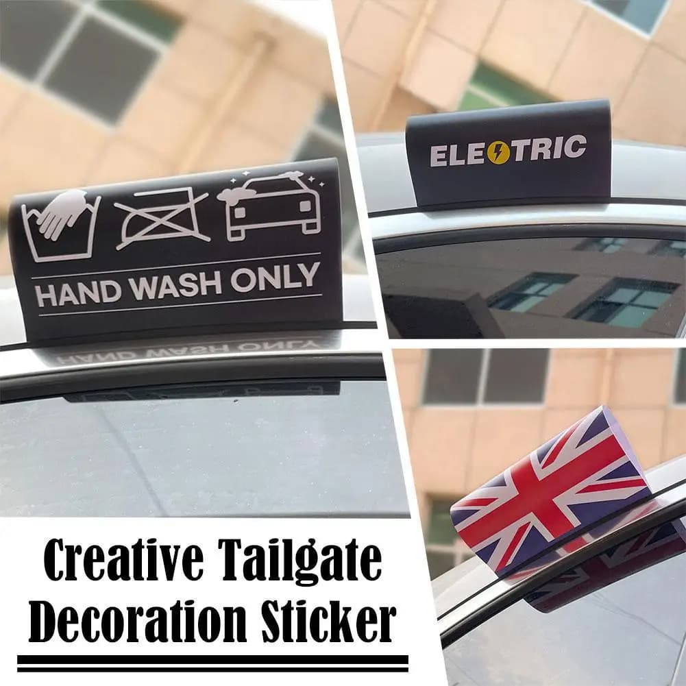Pickup Car Lunotto posteriore Bandiera Decorazione Decalcomania Etichetta adesiva Protezione solare impermeabile Etichetta per lavaggio auto Logo Adesivo Decorazione porta posteriore