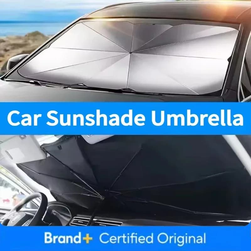 Parasole per Auto Tipo Ombrello Pieghevole per Parabrezza Protezione Solare Estiva per Finestrini Auto Amagi