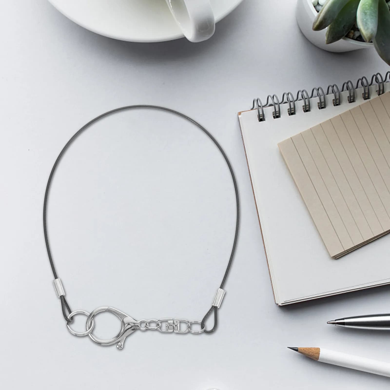 Set di 4 Cordini per Penne, Leggeri e Portatili, Clip Porta Stilo per Tablet, Matite da Disegno, Accessori per Ufficio, Ricambi