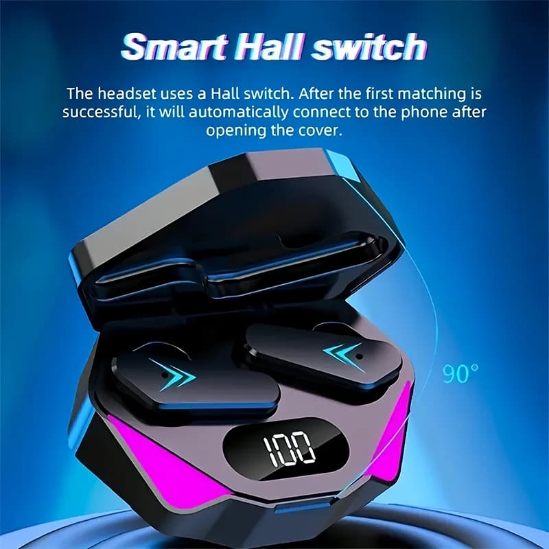New Bluetooth TWS X15 2026 V5.1 Wireless Headphones - In-Ear Sports Headphones with Low Latitude and HiFi Audio for Gaming