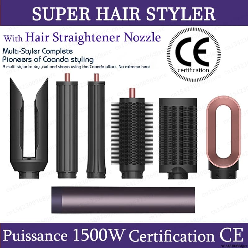 SenCiciMen X19 Styler per Capelli, Ferro Arricciacapelli, Spazzola ad Aria Calda, Asciugacapelli Professionale per Capelli Ricci e Lisci