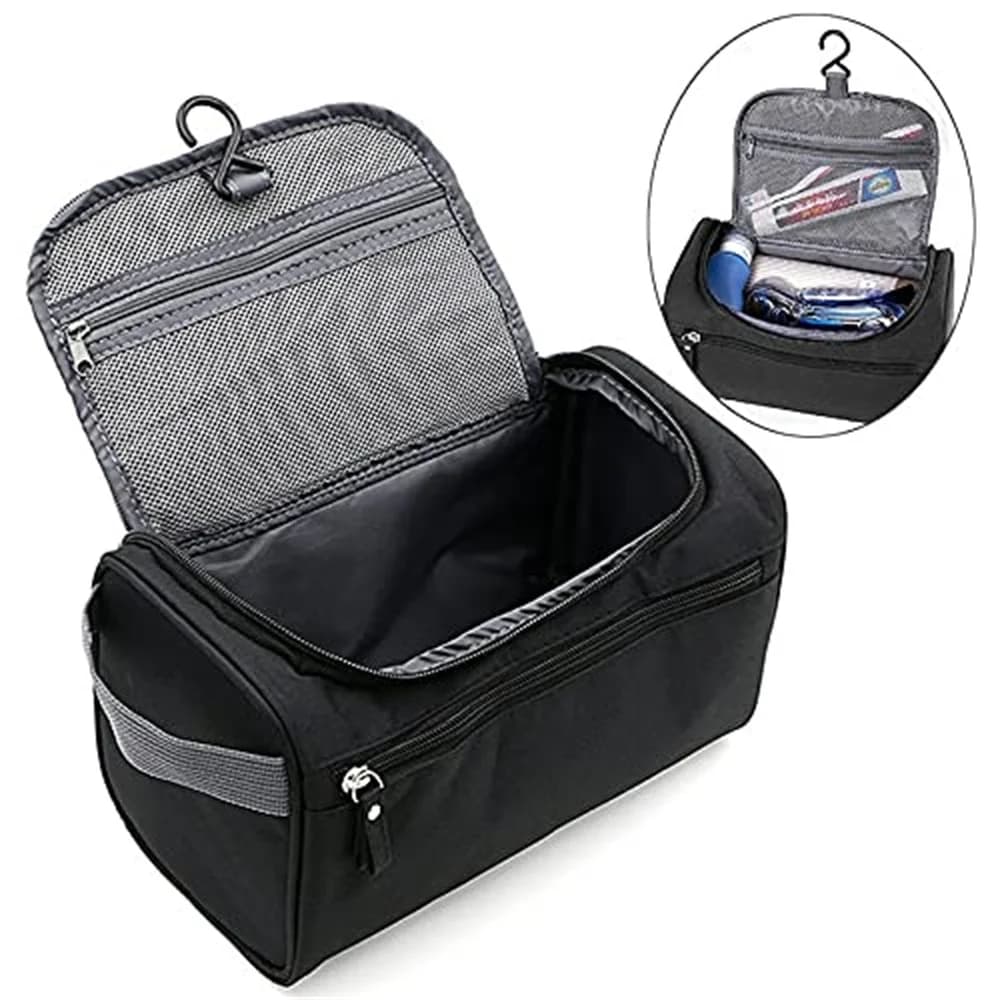 Uomo Donna Borsa per trucco impermeabile Borsa per cosmetici Beauty Case Make Up Organizer Borsa da toilette Kit Custodia da viaggio per il lavaggio