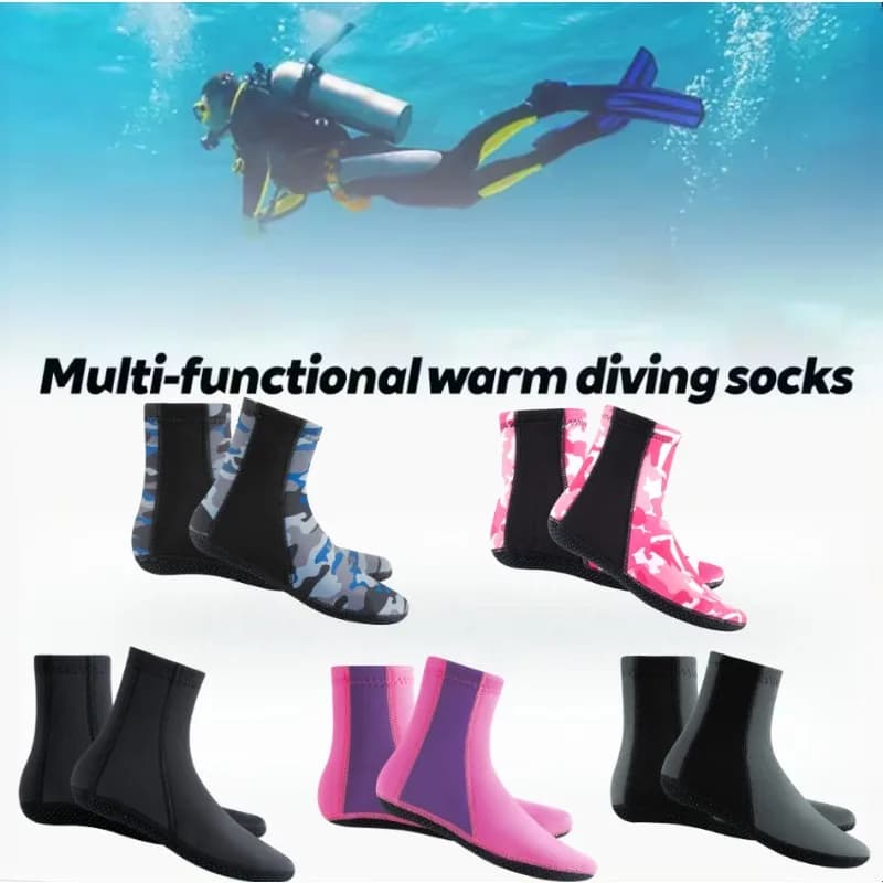 3mm Non-slip Wear Resistant Diving Socks Swimming for Adults Snorkeling Socks for Deep Dives Central Tube Beach Socks Diving Shoes
