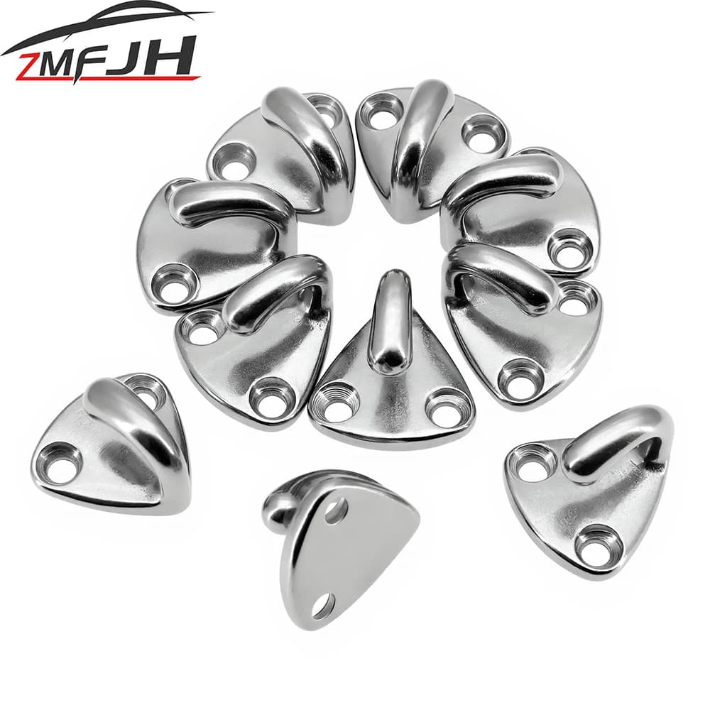 1/2/5/10/20PCS Gancio parafango per cinghiale marino Mini gancio per parafango per nave in acciaio inossidabile Hardware marino Collegare la corda Accessori per barche