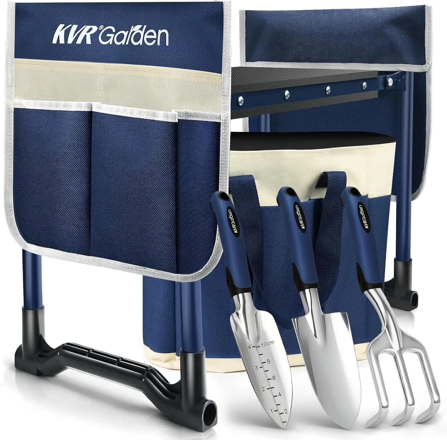 Set Garden Knee Pad Improved with Tools and Bag, Ideal for Seniors and Women