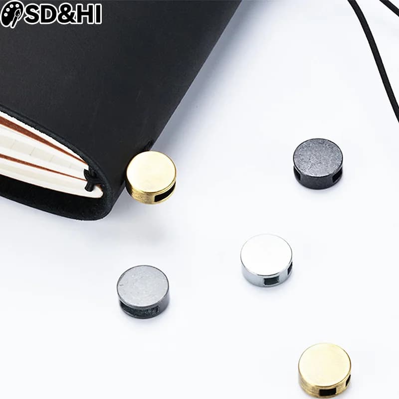 2 pezzi di accessori per notebook da viaggio vintage con fibbia in corda metallica, strumento decorativo fai da te, cancelleria con ciondolo retrò di alta qualità