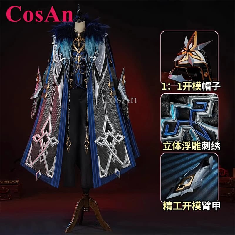 CosAn Gioco Genshin Impact Il Capitano Costumi Cosplay Fatui Moda Bello Uniforme Halloween Party Gioco di ruolo Abbigliamento S-XXL