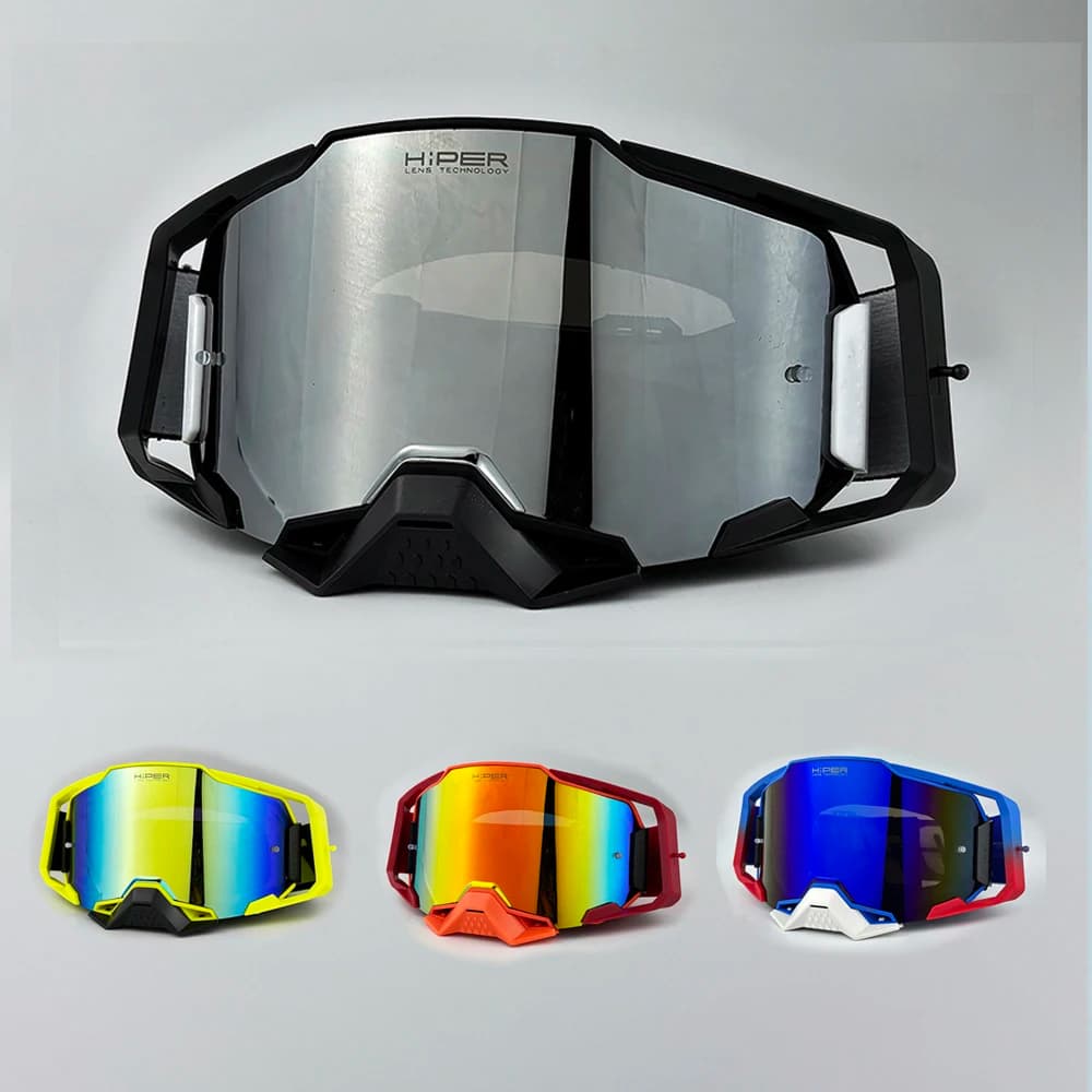 New Men Motocross Goggles Motorcycle Glasses Enduro Anti-fog Cycling Moto Dirt Bike MX MTB Riding Sunglasses HD Mirrored Lens