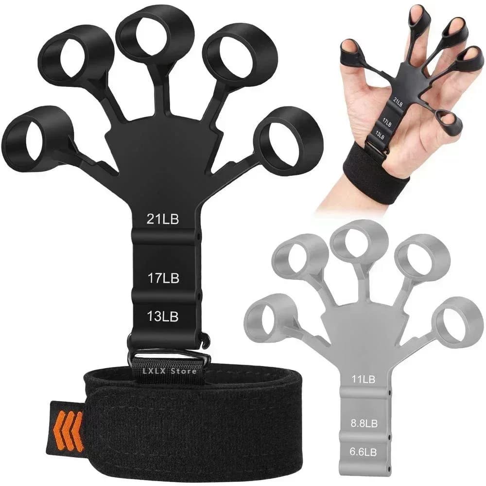 Rinforzo per impugnatura Strumenti fisici Allenatore per dita per chitarra Allenamento ed esercizio Palestra Espansore per presa di resistenza al 6° livello