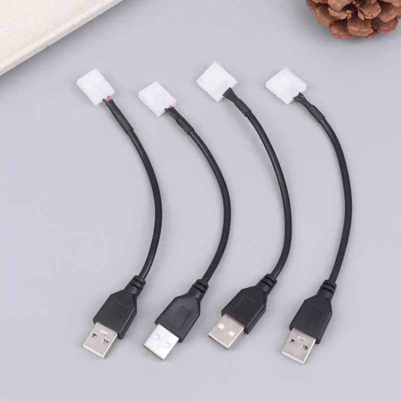 Convenient 2 pin USB connectors from 8 mm/10 mm for LED strips (packing from 5/10) – Skip welding and connect your LED strips