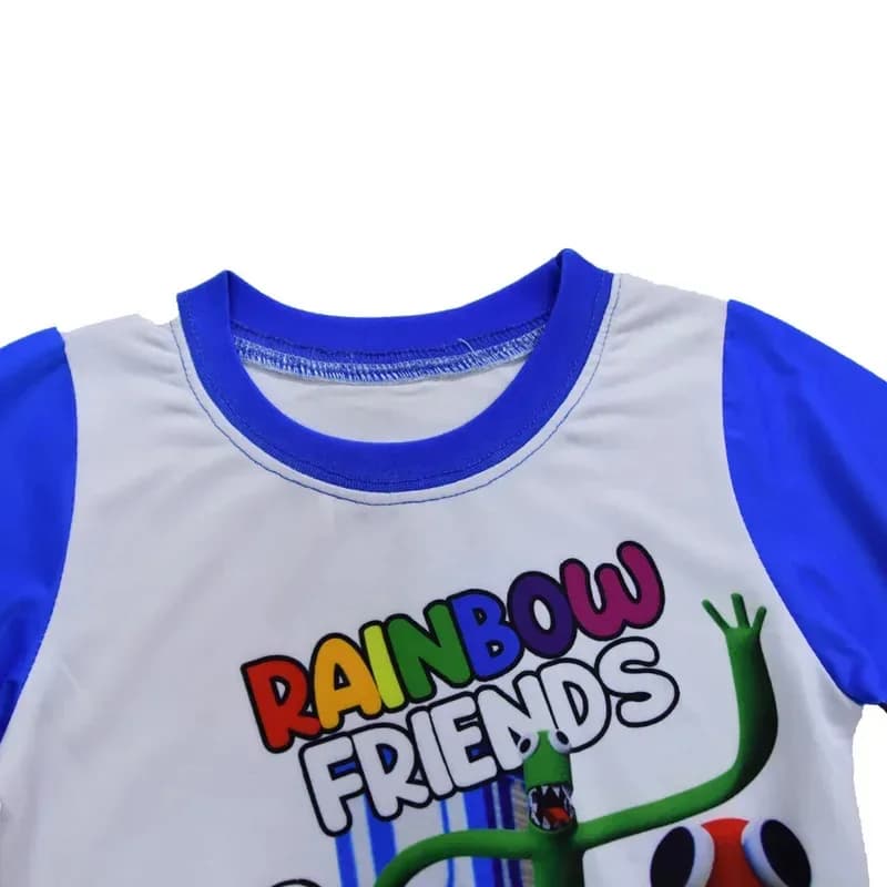 2025 12 New Rainbow Friends Kids Boys Dresses Top Trousers 2 pcs Cartoon Sleepwear Children Pijama Girls Baby Boys