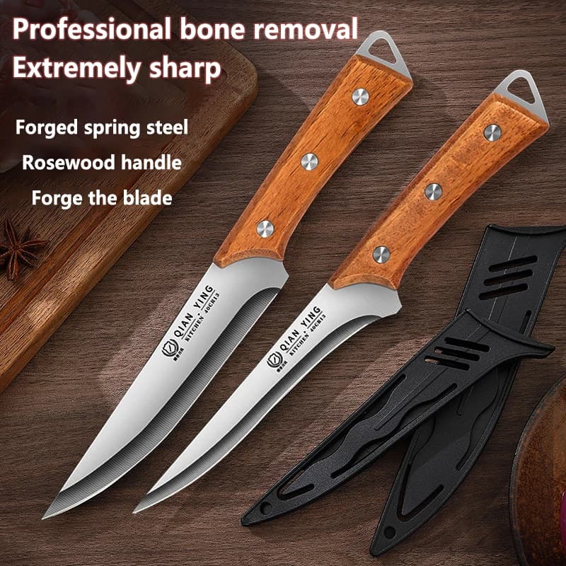 Professional kitchen knives, chef professional kitchen knives boneless stainless steel slicers forged meat, fruit knives