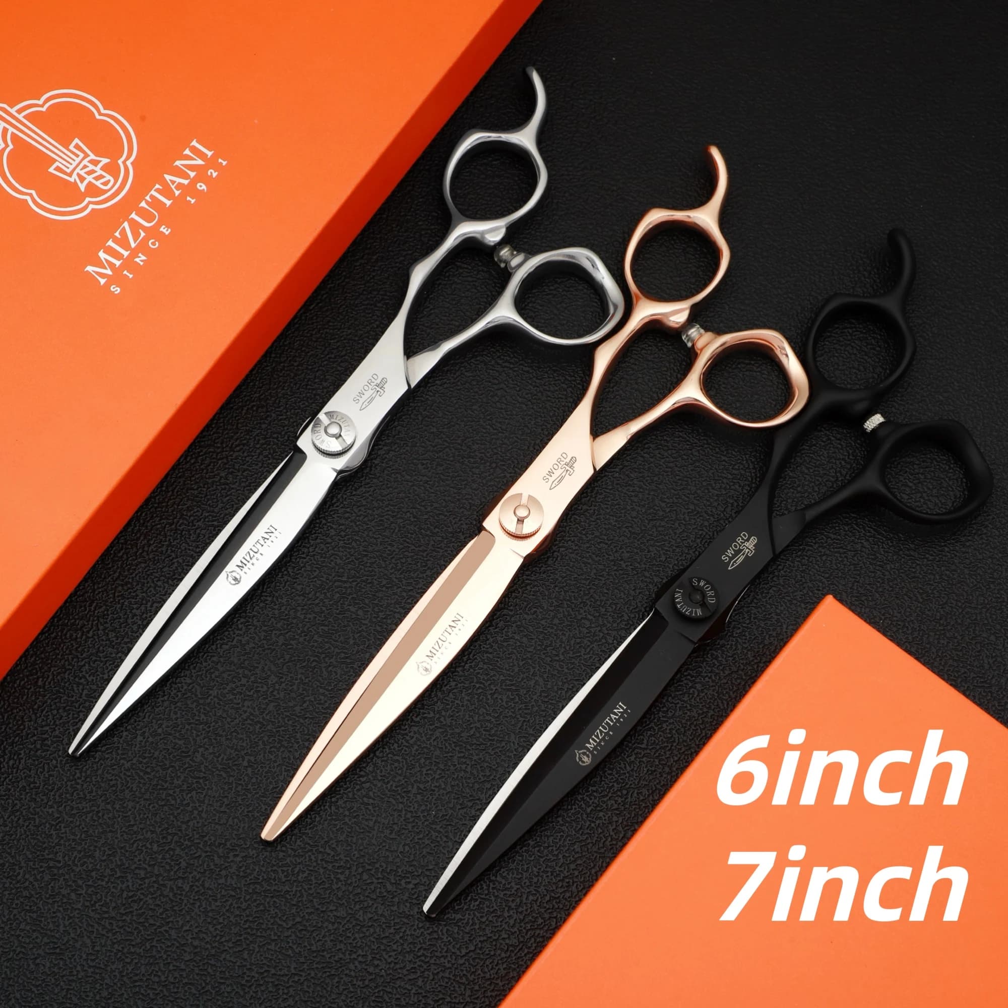 Set di forbici professionali per taglio di capelli Forbici per sfoltire i capelli 440C Strumenti da barbiere da 7 pollici